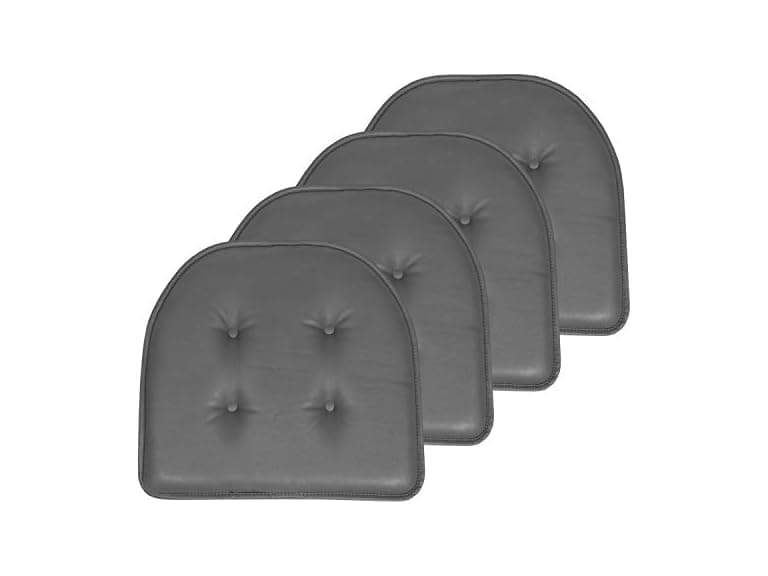 Faux Leather U-Shape Pad Cushion Set - Image 1