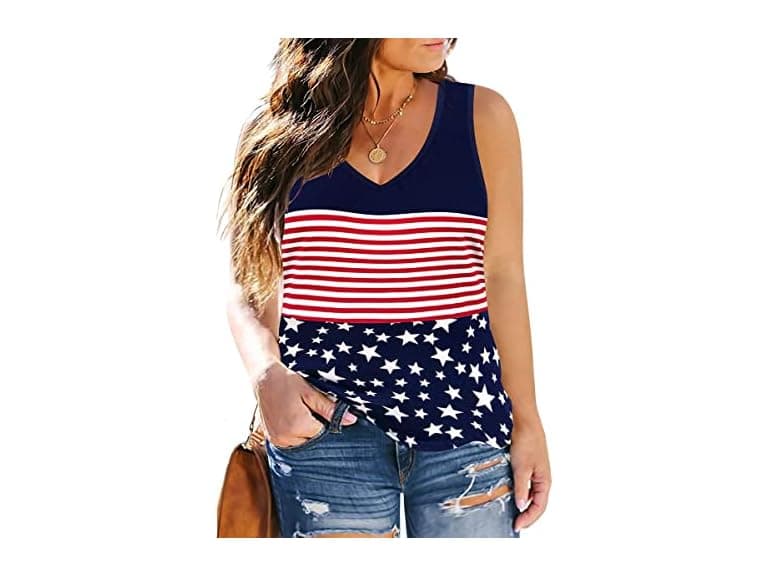 Ritera Women (XXL) Tank Tops Block Stars Camisoles - Image 1