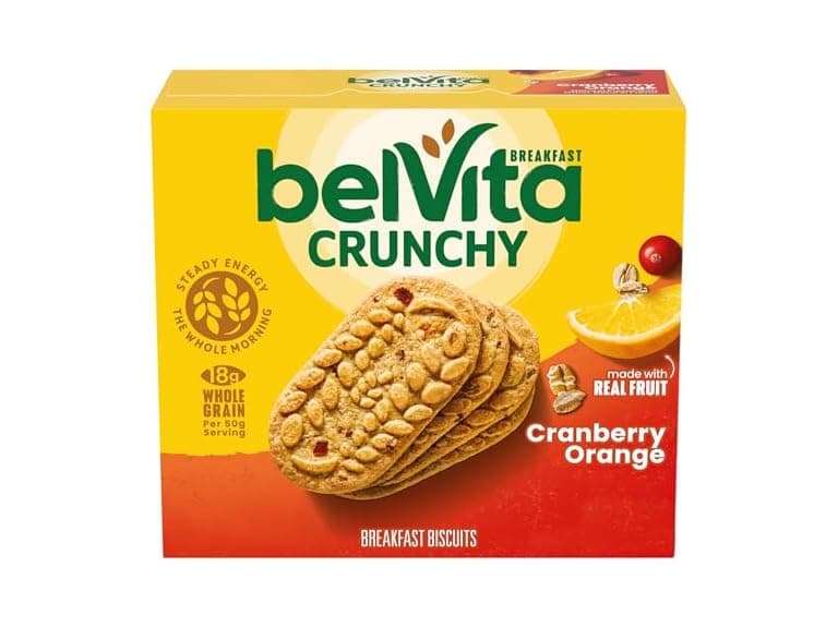 5PK belVita Breakfast Bars Biscuits, Cranberry Orange - Image 1