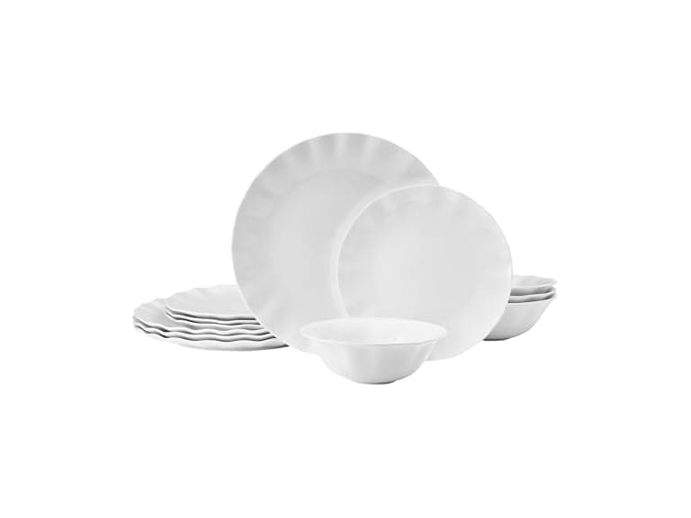 Mikasa Elodie Scalloped 12 Piece Bone China Set - Image 1
