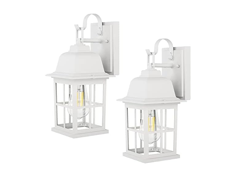 TOBUSA B0BL3GFS9C Outdoor Wall Lantern White 2-Pack