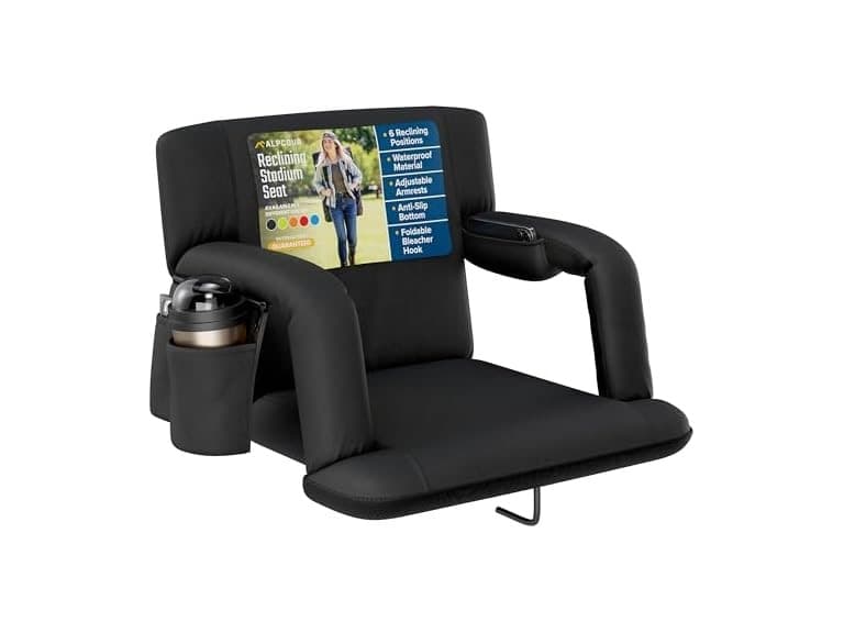 Alpcour Reclining Stadium Seat w/ Armrests - Image 1