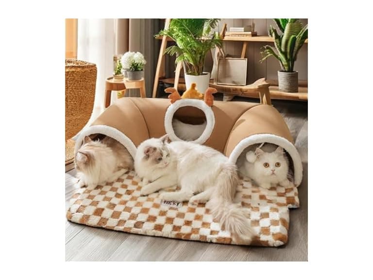 GoofyPet Washable Cat Play Tunnel & Bed- MED - Image 1