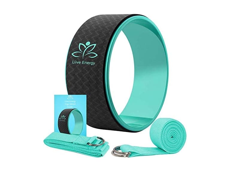 Yoga Back Roller Wheel & Straps Set - Image 1