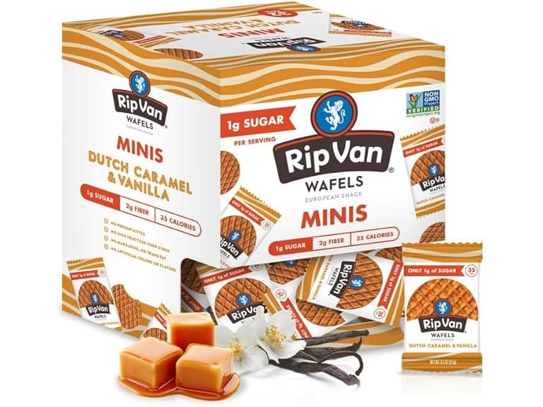 Rip Van Wafels Dutch Caramel Mini Stroopwafels 32 Pk - Image 1