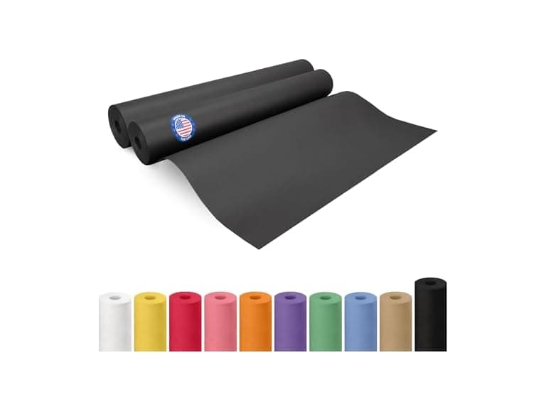 Black Kraft Paper Roll 24" x 2160" (180 feet), 2PK - Image 1