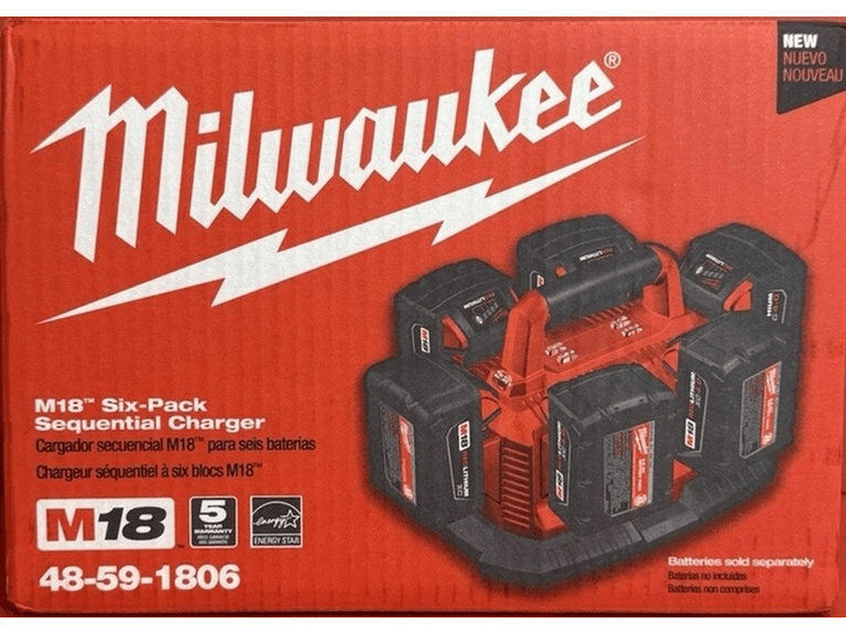 Milwaukee 48-59-1806 M18 Six Pack Sequential Charger