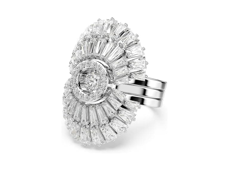 Swarovski Idyllia Stackable Ring Set, Shell Motif  - Image 1