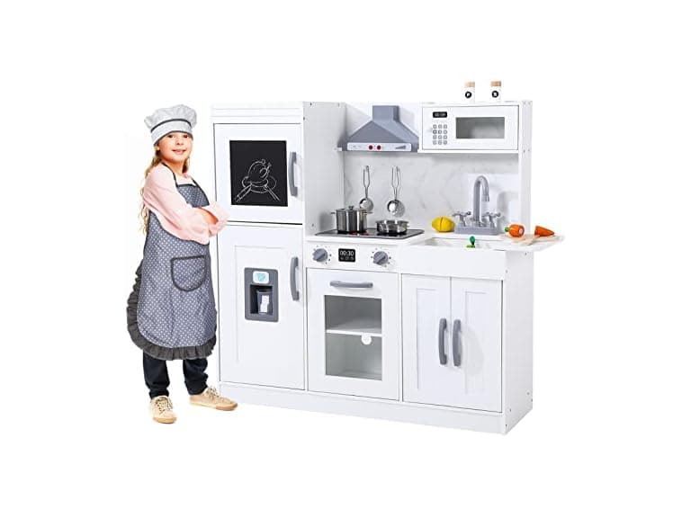 Play Kitchen for Kids,White - Image 1