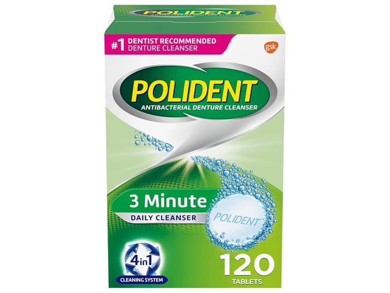 Polident 3 Minute Denture Cleanser 120 Count - Image 1