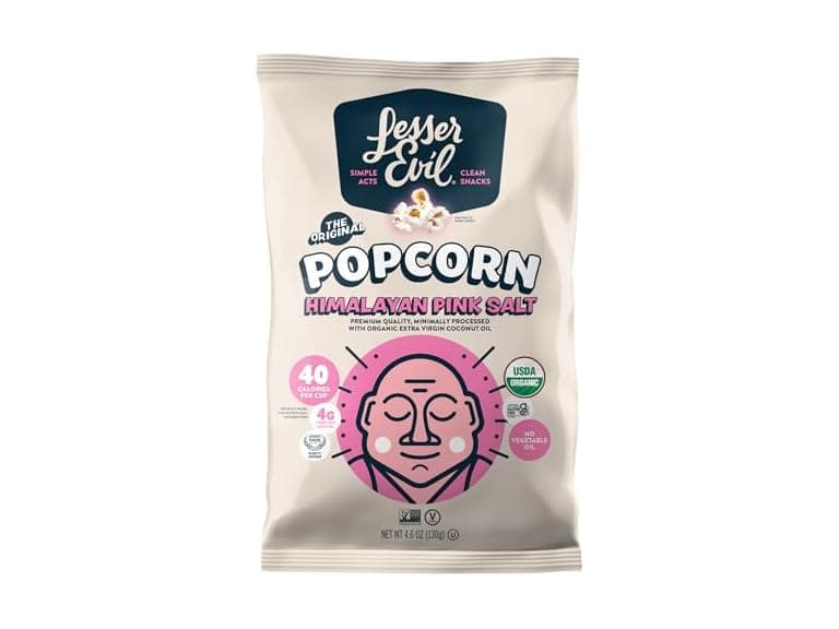 LesserEvil Popcorn, Himalayan Pink Salt, 4.6 Oz - Image 1