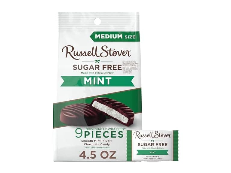 Russell Stover SF Dark Choc Mint Patties - Image 1