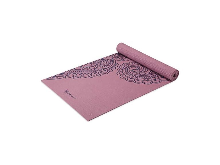 Gaiam Yoga Mat, Paisley Tropical, 5mm - Image 1