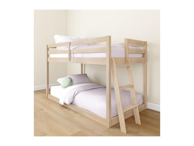 Grain & Grove Bear Twin Bunk Bed Oak - Image 1