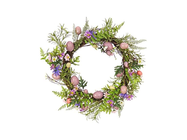National Tree Company Pastel Egg Wreath - Image 1