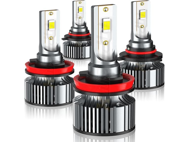4 Pack LED Headlight Bulbs 9005 H11 - Image 1