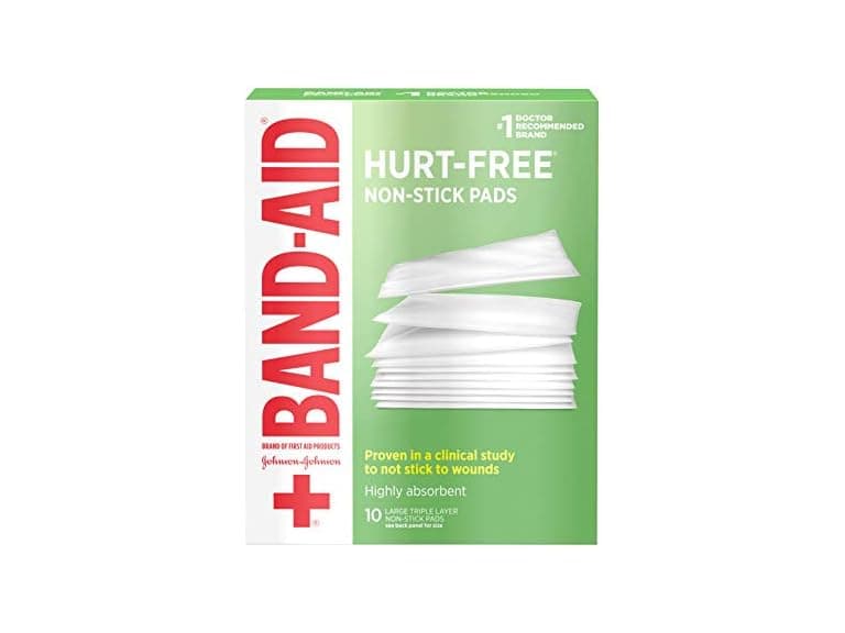 Johnson & Johnson Band-Aid Nonstick Pads 3X4, 10ct - Image 1