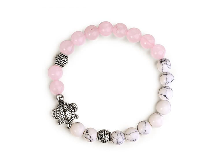 Genuine Quartz And Turtle Bracelet - Image 1