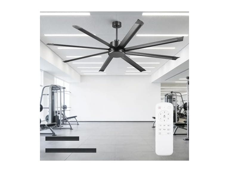 Parrot Uncle F8013 84" Large Ceiling Fan Black - Image 1