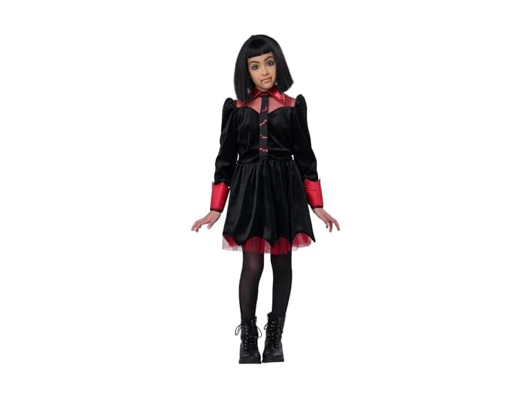 California Costumes, Girls' Gothic Vampiress Dress, Size S - Image 1