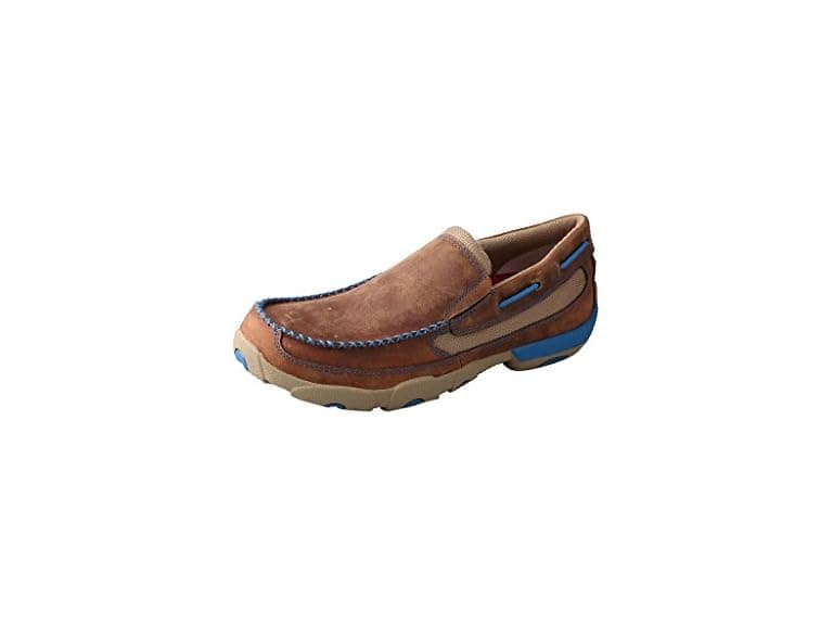 Twisted X Men's and Blue Leather Driving - Image 1