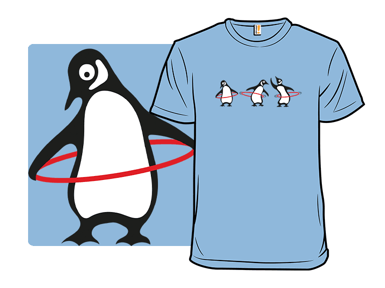 Penguins Spinning Hula Hoops - Image 1