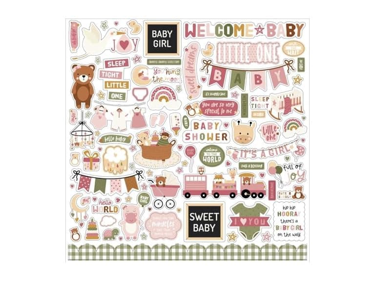 Echo Park Special Delivery Baby Girl 12x12 - Image 1