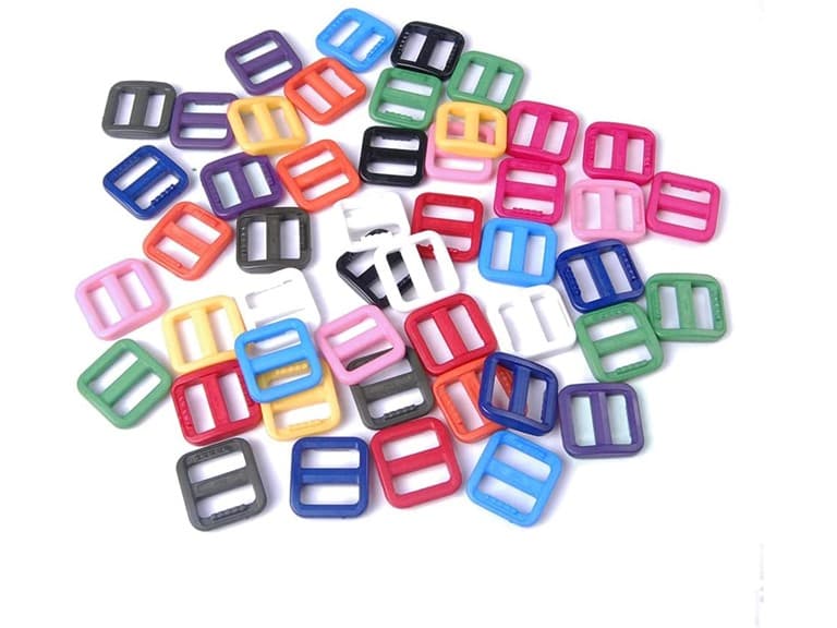 50 PC Plastic Adjust Buckles For Straps - Image 1