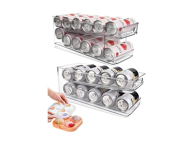 Zyerch 2 Pack Rolling Soda Can Dispenser - Image 1