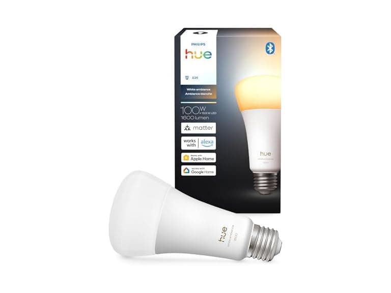 Philips Hue Smart LED A21 Bulb, White Ambiance - Image 1