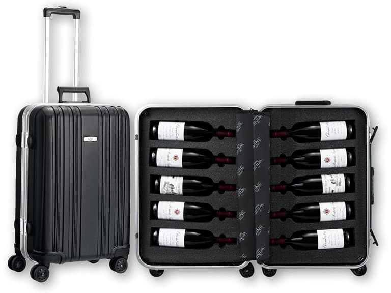 Wine Bottle Suitcase Aluminum (10 Bottles) - Image 1
