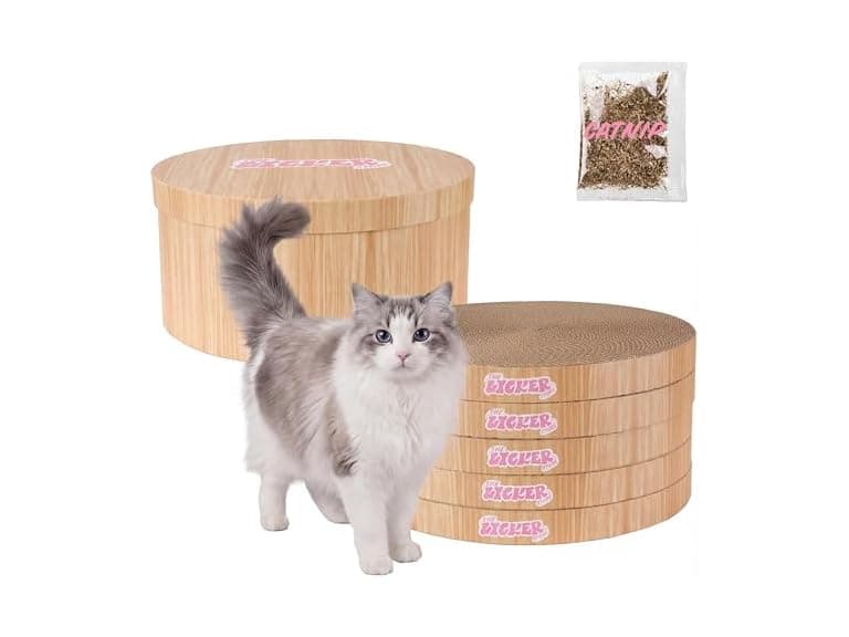 THE LICKER Store Kate 12 Inch Cardboard Cat Scratcher Pads - Image 1