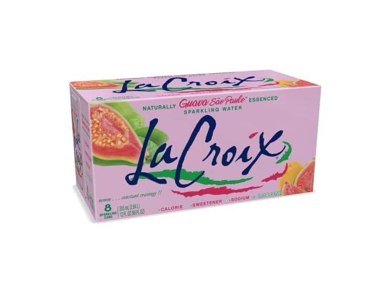 8PK La Croix Sparkling Water, Guava Sao Paulp - Image 1