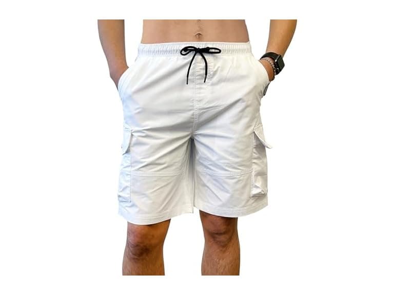 Southpole Men Tech Woven Nylon Cargo Shorts - Image 1