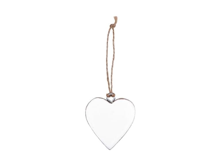 Handcrafted Enameled Wood Heart Ornaments in Glass Jar, Set of 24 - Image 1