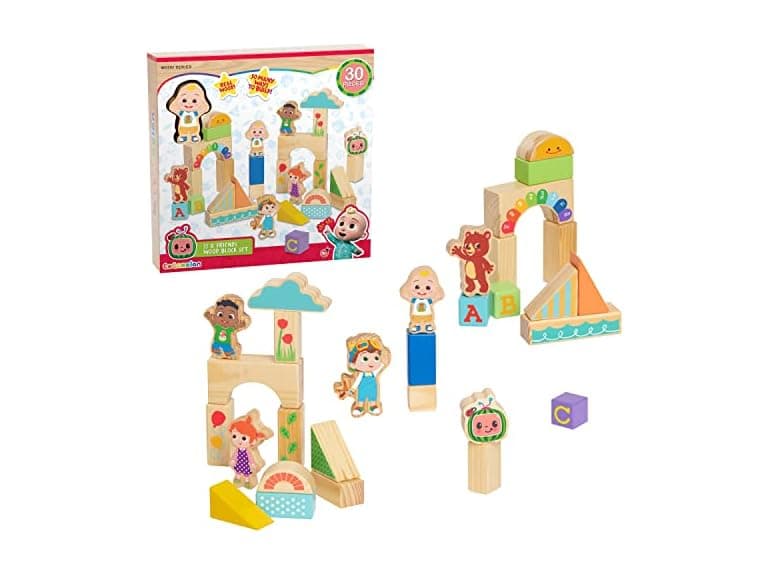 CoComelon JJ&Friends Wood Block Set 30pc - Image 1