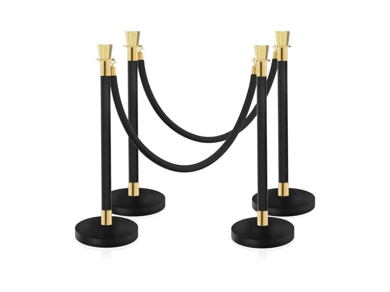 4PCS Rope Safety Barriers