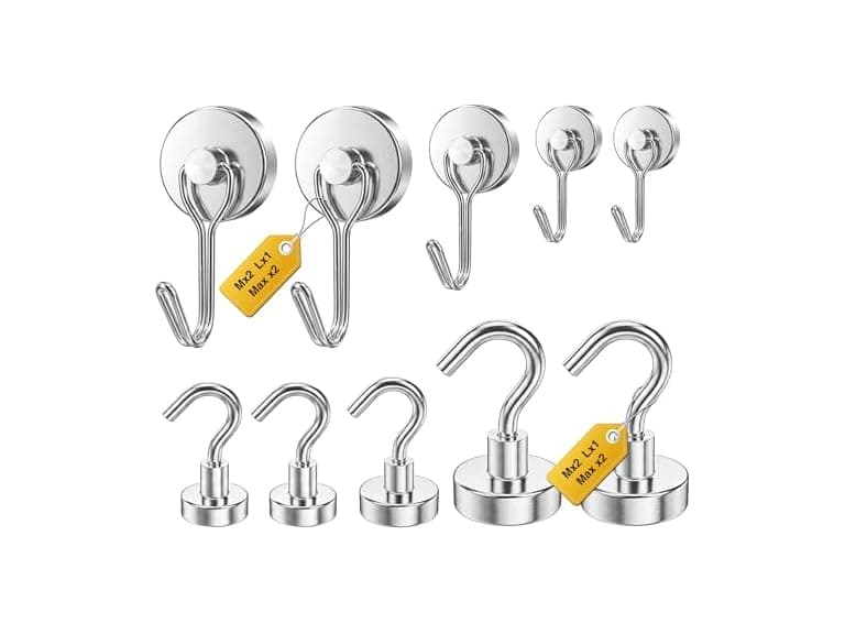 Tiergrade Magnetic Hooks 10-Pack Mixed - Image 1