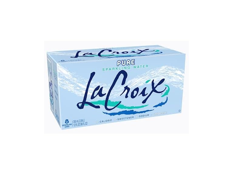 8PK LaCroix Sparkling Water, Pure, 12 Fl Oz - Image 1