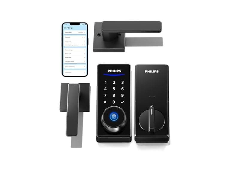 Philips Smart Lock w/Handles, Keyless Lock Set (Open Box)