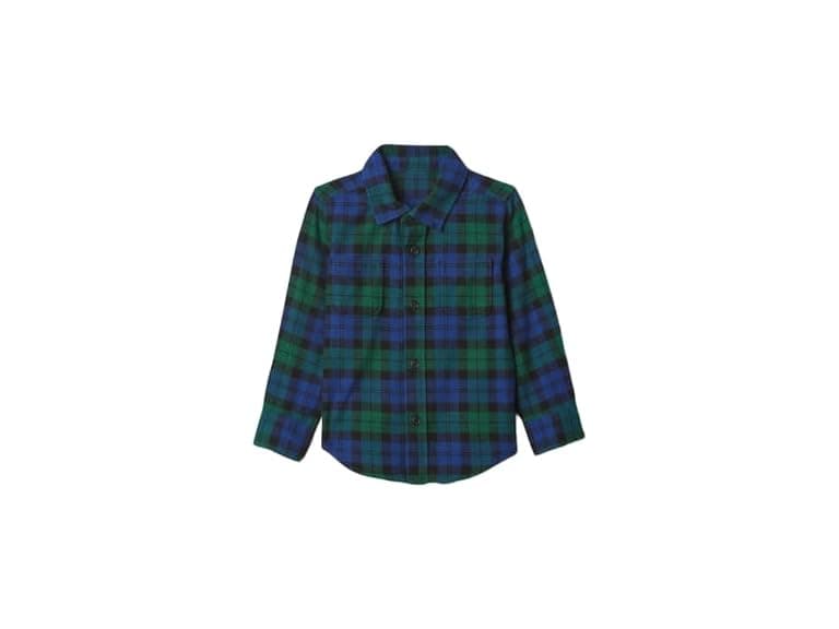 GAP Boys Long Sleeve Flannel Button-down Shirt - Image 1