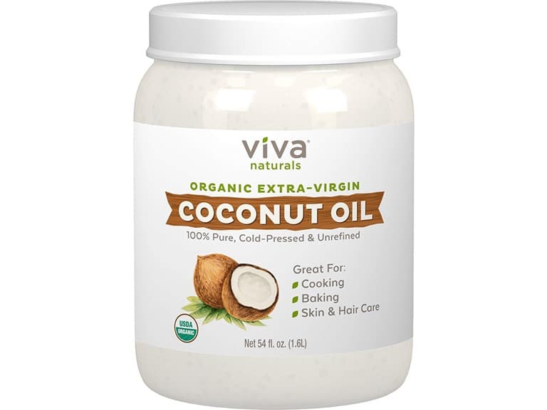 Viva Naturals Organic Coconut Oil, 54 oz - Image 1