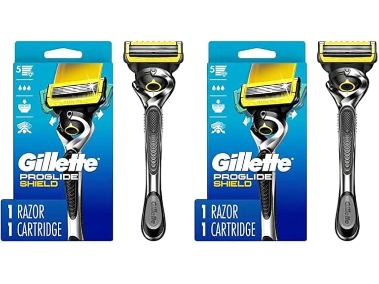 (2 PK) Gillette ProGlide Shield Men’s Razor Handle + 1 Blade Refill - Image 1
