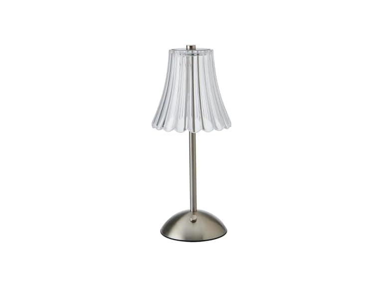 Elements 11.8" Silver LED Table Lamp - Image 1