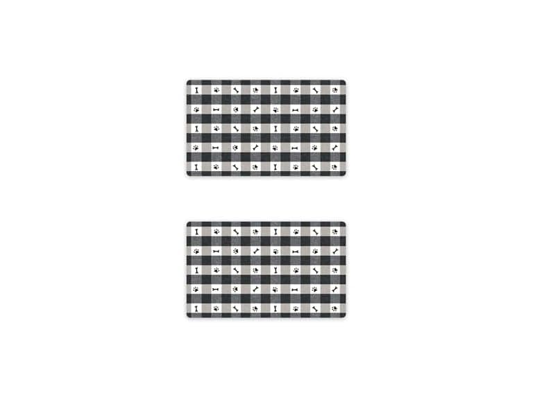 Abode Homewares Pet Paws Check 19'' x 11.5'' - Image 1