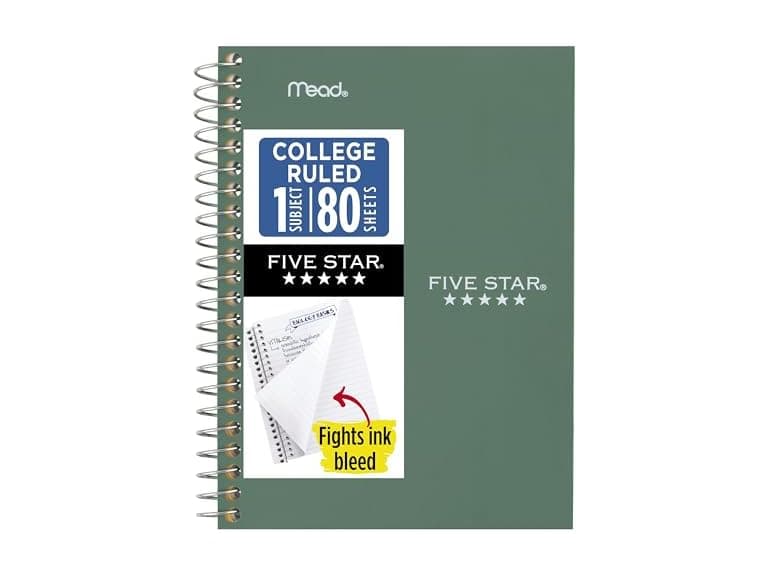 Five Star Spiral Notebook - Image 1