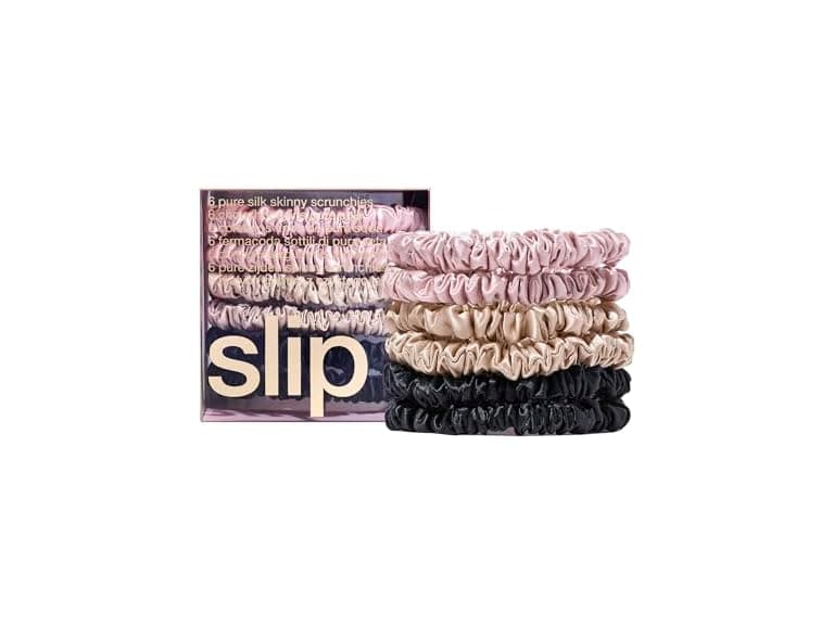 SLIP Silk Skinny Scrunchies Set of 6 - Image 1