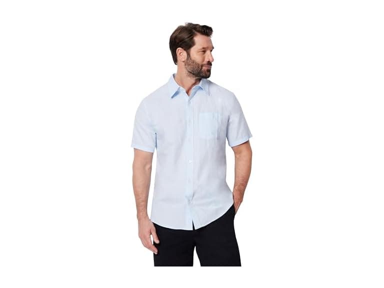Amazon Essentials Men SS Linen Shirt - Image 1