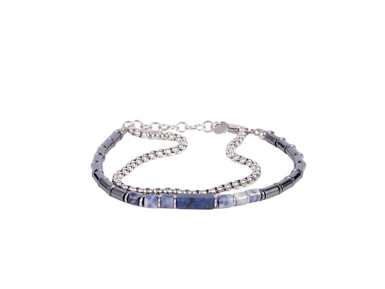 Mens Hematite Bead Bracelet - Image 1