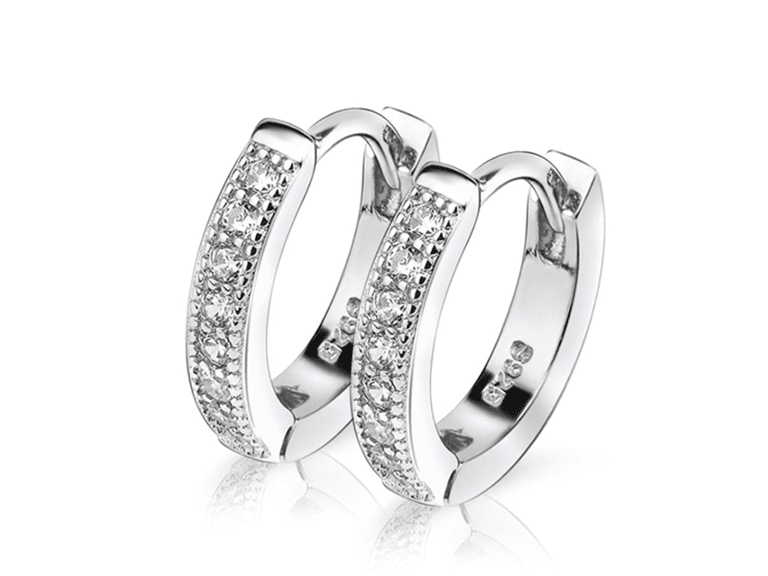 925 Sterling Silver Huggie - Image 1